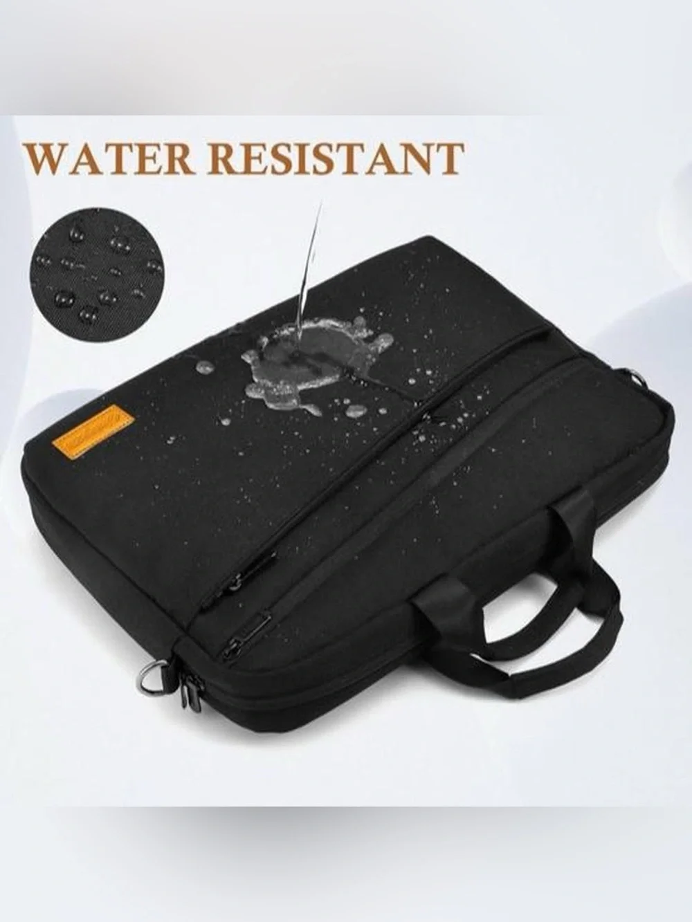 Black Men's Laptop Messenger Bag